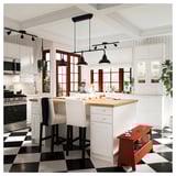 KARLBY Comptoir îlot cuisine, chêne/plaqué, 74x42x1 1/2 "