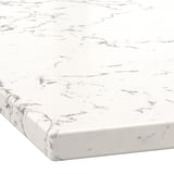 KASKER Comptoir sur mesure, blanc cassé effet marbre gris/quartz, 3/4 "