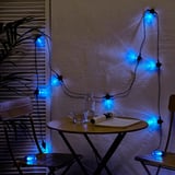 KASTTÅG Guirlande lumineuse à DEL 12 amp, noir/extérieur