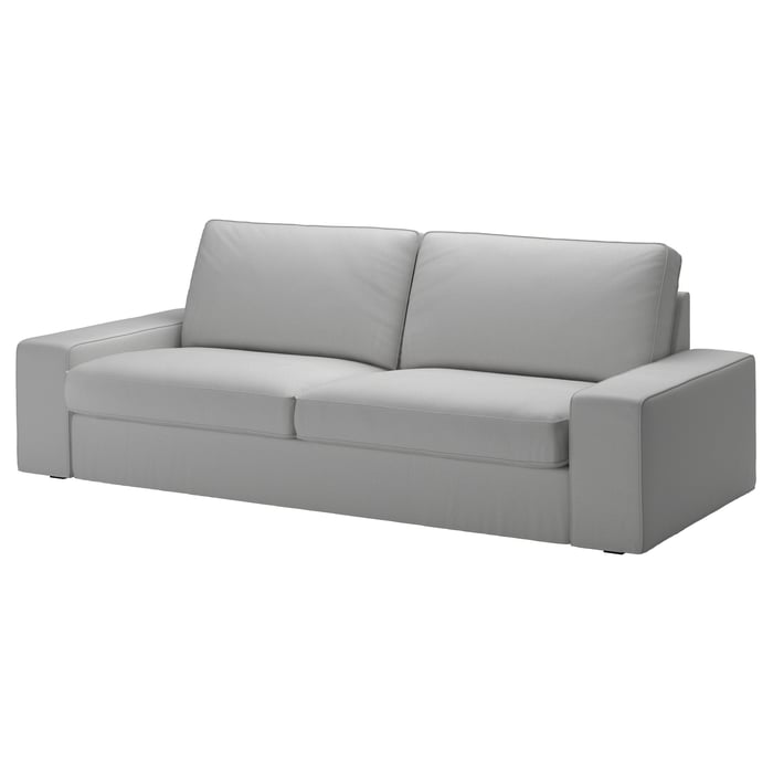 Housse De Canapé-lit Convertible IKEA KIVIK 3 Places - Modèle TENO Noir, Neuf Sous Emballage