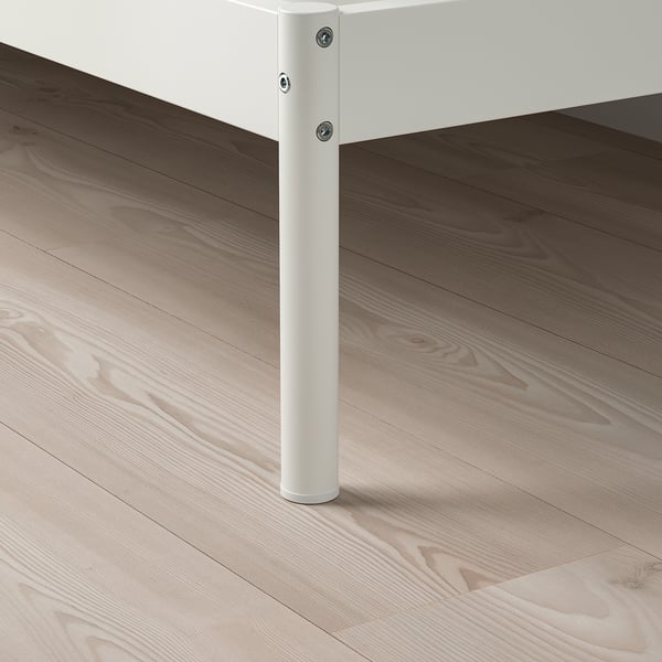 KLEPPSTAD Structure lit, blanc/Vissle beige, Grand 2 places