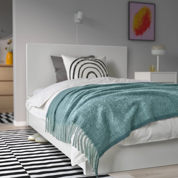 KLIPPOXEL Jeté, gris turquoise, 51x67 "