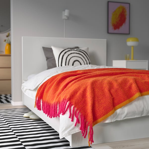 KLIPPOXEL Jeté, orange/rose vif, 51x67 "