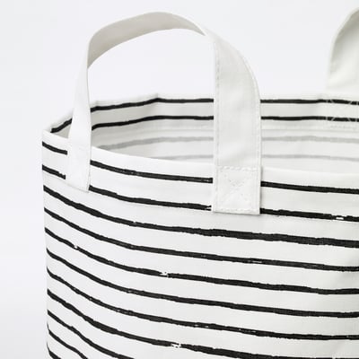 KLUNKA Sac à lessive, blanc/noir, 16 gallon