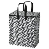 KNALLA Sac, noir/blanc, 15 ¾x9 ¾x18 ½ "/12 gallon