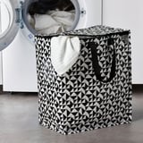KNALLA Sac, noir/blanc, 15 ¾x9 ¾x18 ½ "/12 gallon