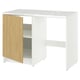 KNOXHULT Armoire inf à porte+espace ouvert, eff chêne, 48x24x36 "