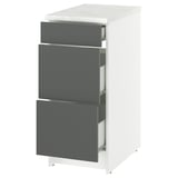 KNOXHULT Armoire inférieure avec tiroirs, gris foncé, 15x24x36 "