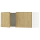 Option : KNOXHULT Armoire murale avec portes, eff chêne, 30x12x12 1/2 "