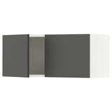 KNOXHULT Armoire murale avec portes, gris foncé, 30x12x12 1/2 "