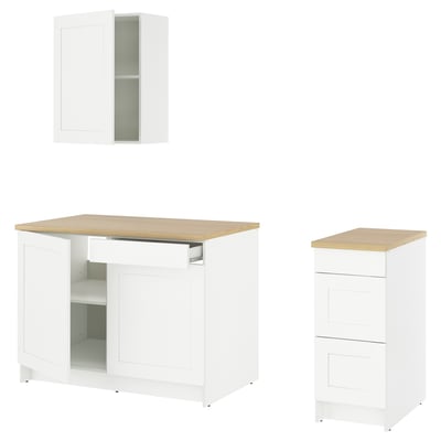 KNOXHULT Cuisine, blanc cadre, 93x24x88 "