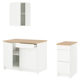 KNOXHULT Cuisine, blanc, 93x24x88 "