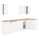KNOXHULT Cuisine d'angle, blanc cadre