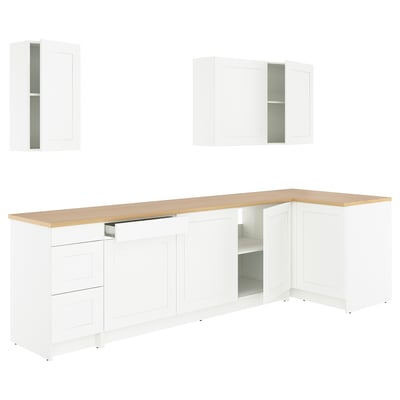 KNOXHULT Cuisine d'angle, blanc cadre