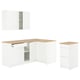 KNOXHULT Cuisine d'angle, blanc cadre