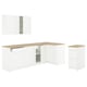 KNOXHULT Cuisine d'angle, blanc cadre