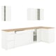 KNOXHULT Cuisine d'angle, blanc