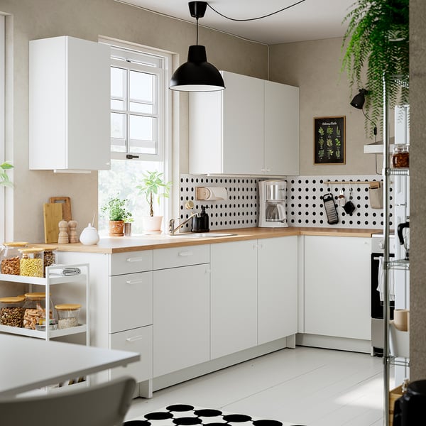 KNOXHULT Cuisine d'angle, blanc