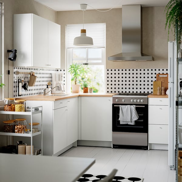 KNOXHULT Cuisine d'angle, blanc