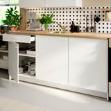 KNOXHULT Cuisine d'angle, blanc