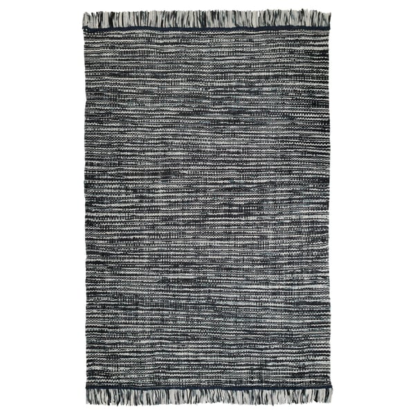 Tapis Tissé Plat Köpenhamn Fait Main Gris Foncé