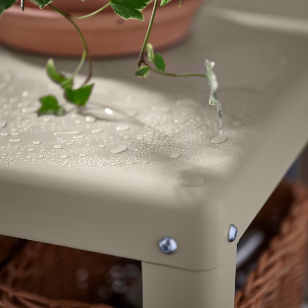 KOLBJÖRN Étagère, beige extérieur/intérieur, 31 1/2x17 3/4 "