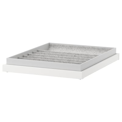KOMPLEMENT Plateau coulissant av accessoire, blanc, 19 5/8x22 7/8 "