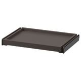 KOMPLEMENT Plateau coulissant, gris foncé, 19 5/8x13 3/4 "