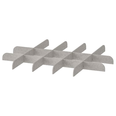 KOMPLEMENT Séparateur plateau coulissant, gris clair, 29 1/2x22 7/8 "