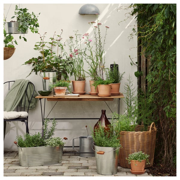 KORKGRAN Seau/cache-pot, intérieur/extérieur/galvanisé, 11 qt