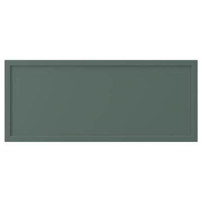 KRUKMAKARE Façade de tiroir, gris-vert foncé, 23 1/2x10 "