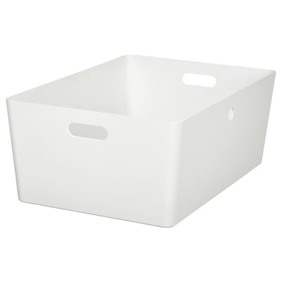 KUGGIS Boîte, blanc, 14 ½x21 ¼x8 ¼ "