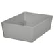 Option : KUGGIS Boîte, gris clair, 7x10 ¼x3 ¼ "