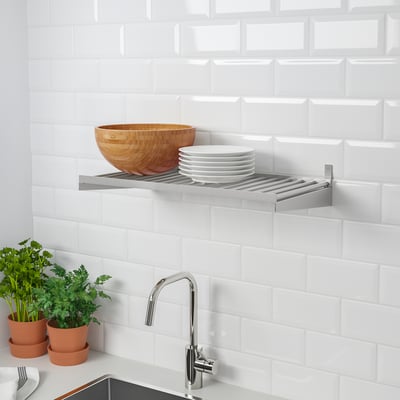KUNGSFORS Tablette, acier inox, 23 5/8 "