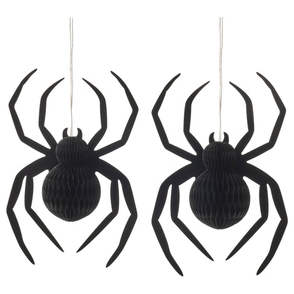 KUSTFYR Décoration à suspendre, araignée noir, 13 ¾ "