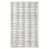 KUSTFYR Nappe, blanc/noir, 57x94 "