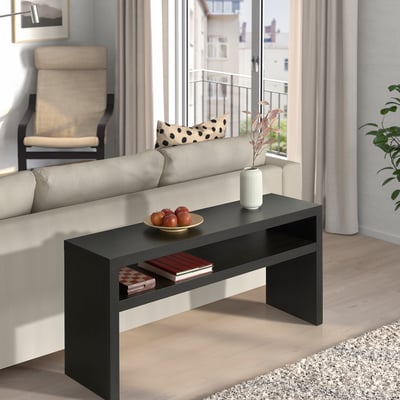 LACK Console, brun-noir, 55 1/8x15 3/8 "