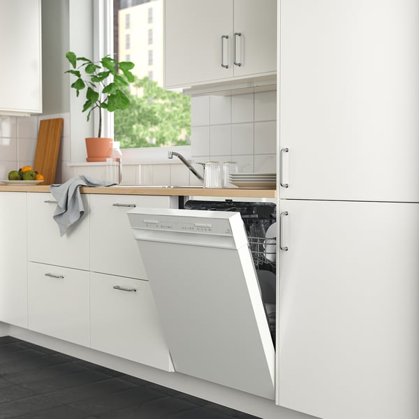LAGAN Lave-vaisselle encastrable, blanc, 24 "