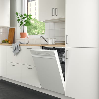 LAGAN Lave-vaisselle encastrable, blanc, 24 "