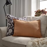 LAGERPOPPEL Housse de coussin, brun clair, 16x23 "