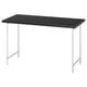 LAGKAPTEN / SPÄND Bureau, brun-noir/blanc, 47 1/4x23 5/8 "