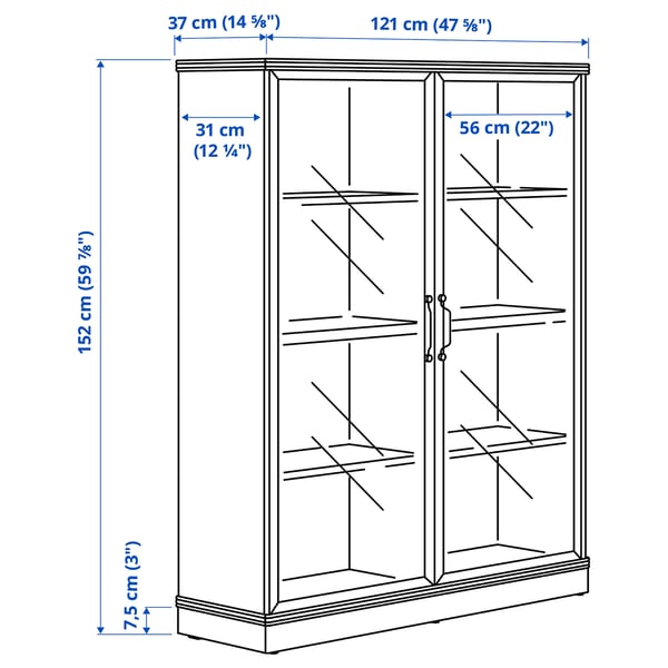 LANESUND Combinaison meuble TV, gris brun, 322x47x81 cm - IKEA