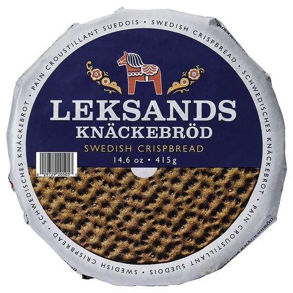 LEKSANDS KNÄCKEBRÖD Pain croquant au seigle, rond, 1 lb