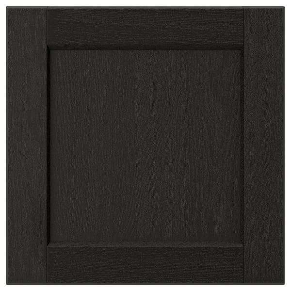LERHYTTAN Façade de tiroir, teinté noir, 15x15 "