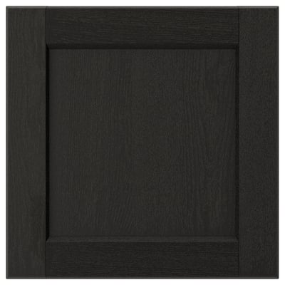 LERHYTTAN Façade de tiroir, teinté noir, 15x15 "