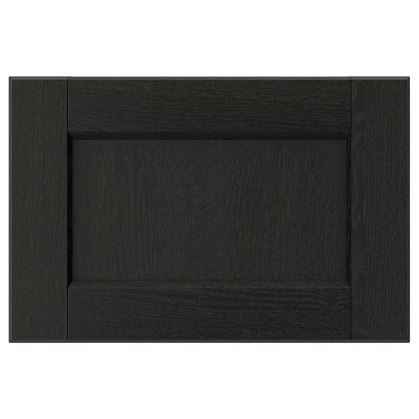 LERHYTTAN Façade de tiroir, teinté noir, 15x10 "
