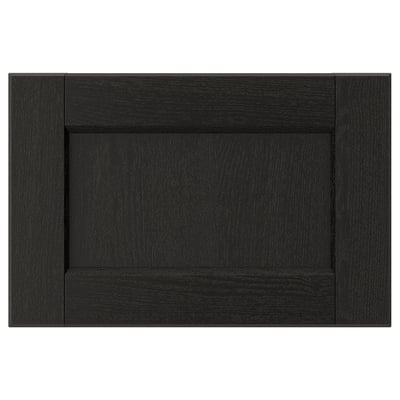 LERHYTTAN Façade de tiroir, teinté noir, 15x10 "