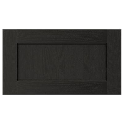 LERHYTTAN Façade de tiroir, teinté noir, 18x10 "