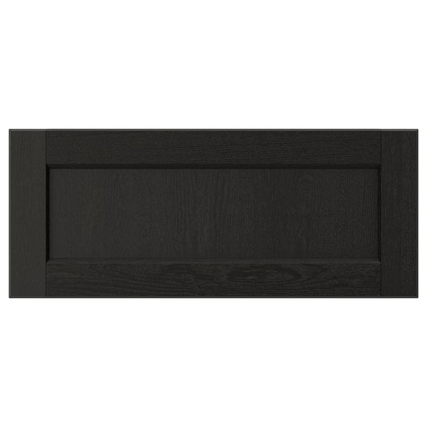 LERHYTTAN Façade de tiroir, teinté noir, 24x10 "