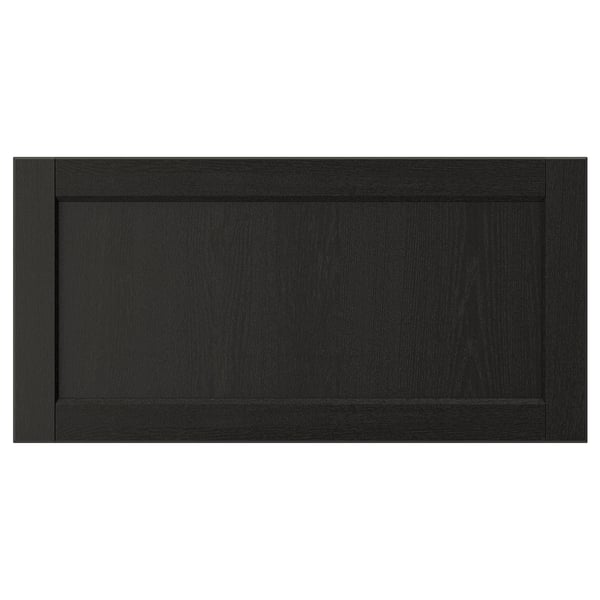 LERHYTTAN Façade de tiroir, teinté noir, 30x15 "